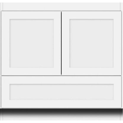 Simplicity by Strasser - 36 X 18 X 34.5 Legacy Vanity Shaker Door No Side Drawers