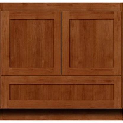 Simplicity by Strasser - 36 X 18 X 34.5 Legacy Vanity Shaker Door No Side Drawers