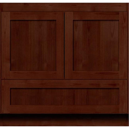 Simplicity by Strasser - 36 X 18 X 34.5 Legacy Vanity Shaker Door No Side Drawers