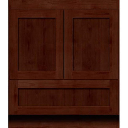 Simplicity by Strasser - 30 X 18 X 34.5 Legacy Vanity Shaker Door No Side Drawers