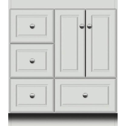 Simplicity by Strasser - 30 X 18 X 34.5 Legacy Vanity Slab Door Left Hand Drawers