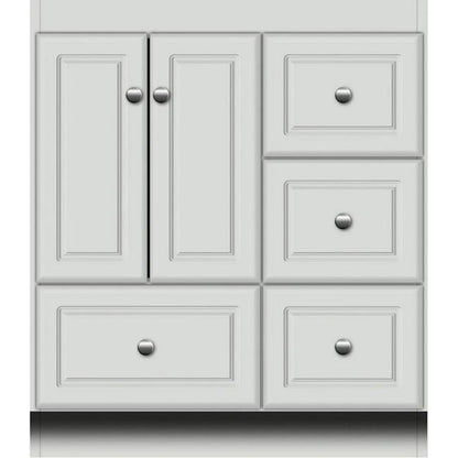 Simplicity by Strasser - 30 X 18 X 34.5 Legacy Vanity Slab Door Right Hand Drawers