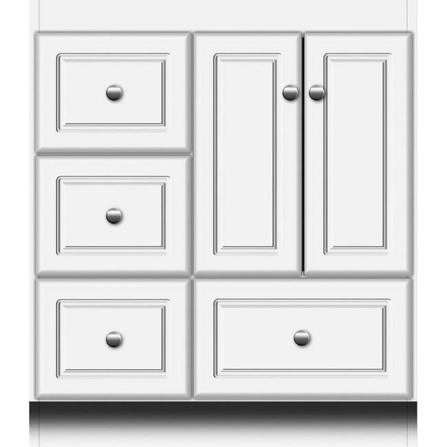 Simplicity by Strasser - 30 X 18 X 34.5 Legacy Vanity Slab Door Left Hand Drawers
