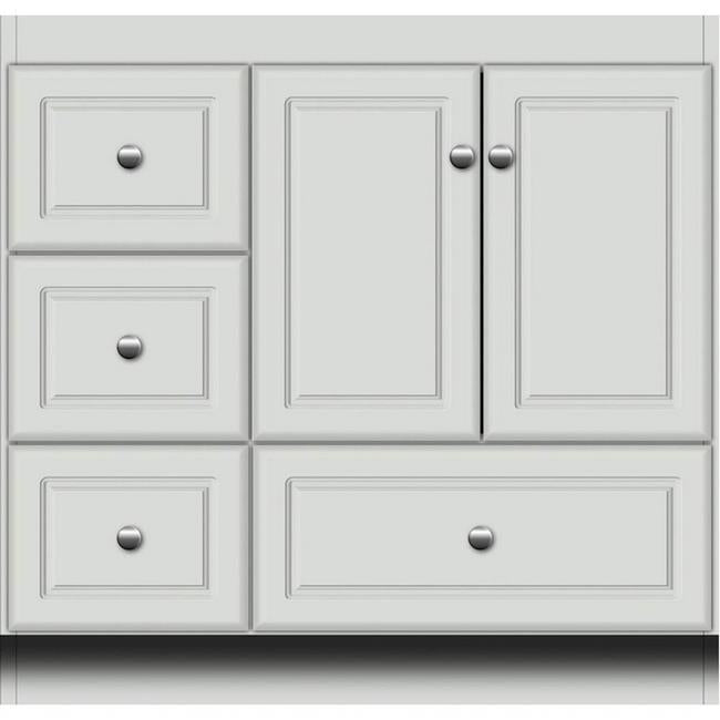 Simplicity by Strasser - 36 X 18 X 34.5 Legacy Vanity Slab Door Left Hand Drawers