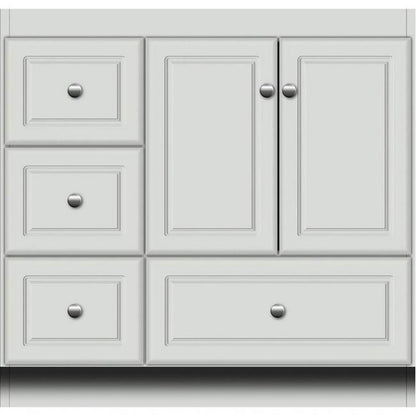 Simplicity by Strasser - 36 X 18 X 34.5 Legacy Vanity Slab Door Left Hand Drawers