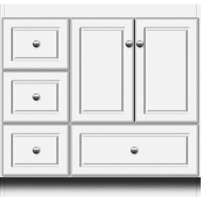 Simplicity by Strasser - 36 X 18 X 34.5 Legacy Vanity Slab Door Left Hand Drawers