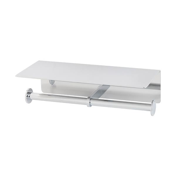 Lacava - Ronda Doble Toilet Paper Holder With Shelf, W: 10 D: 4 1/2 H: 2 3/4