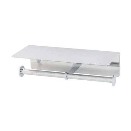 Lacava - Ronda Doble Toilet Paper Holder With Shelf, W: 10 D: 4 1/2 H: 2 3/4