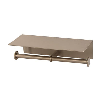 Lacava - Ronda Doble Toilet Paper Holder With Shelf, W: 10 D: 4 1/2 H: 2 3/4