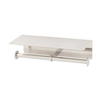 Lacava - Ronda Doble Toilet Paper Holder With Shelf, W: 10 D: 4 1/2 H: 2 3/4