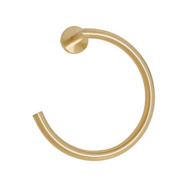 Lacava - Ronda Wall-Mount Towel Ring Made Of Chrome Plated Brass. W: 7 1/4”, D: 3 1/4”