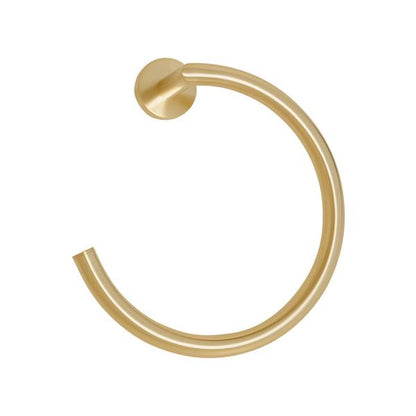 Lacava - Ronda Wall-Mount Towel Ring Made Of Chrome Plated Brass. W: 7 1/4”, D: 3 1/4”