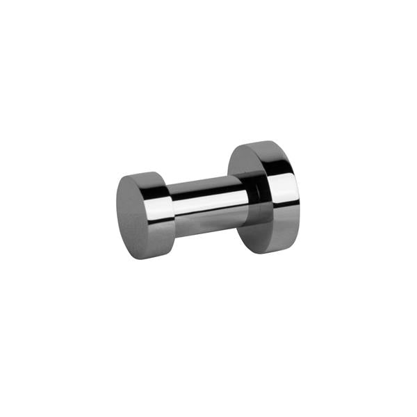 Lacava - Ronda Wall-Mount Robe Hook Made Of Chrome Plated Brass. Diam: 1 5/8 Inch, D: 2 1/4 Inch.