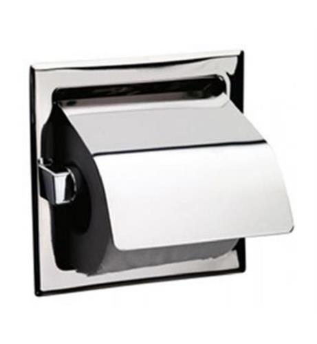 Sonia - Toilet Roll Holder Fitted W/Cover Pol. St. Steel