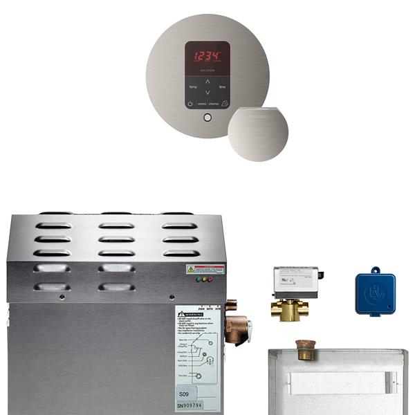 Mr. Steam - Ms (Butler) 6 Kw (6000 W) Steam Shower Generator Package With Itempoplus Control  Round