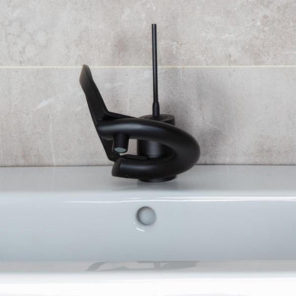 Lacava - Perla & Embrace Deck-Mount Single-Hole Faucet With Joystick Lever Handle And Click-Clack Drain, Ada Compliant