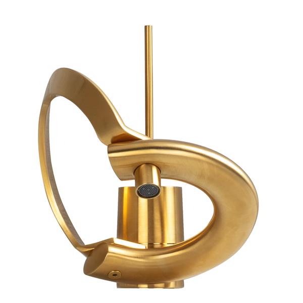 Lacava - Perla & Embrace Deck-Mount Single-Hole Faucet With Joystick Lever Handle And Click-Clack Drain, Ada Compliant