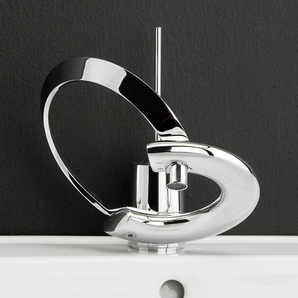 Lacava - Perla & Embrace Deck-Mount Single-Hole Faucet With Joystick Lever Handle And Click-Clack Drain, Ada Compliant