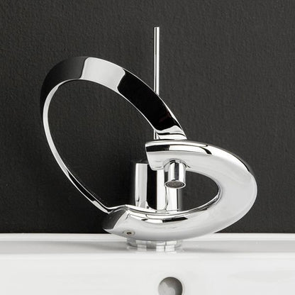 Lacava - Perla & Embrace Deck-Mount Single-Hole Faucet With Joystick Lever Handle And Click-Clack Drain, Ada Compliant