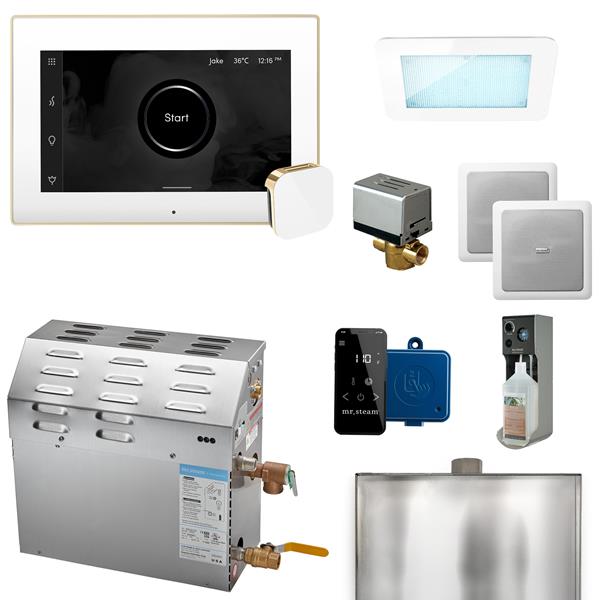 Mr. Steam - Ms (Xdream) 5000-Watt Steam Generator With Isteamx Control And Aroma Glass Steamhead