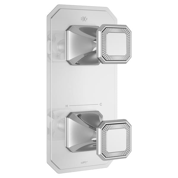 DXV - Belshire Two-Handle Thermostatic Valve Trim With Cushion Handles