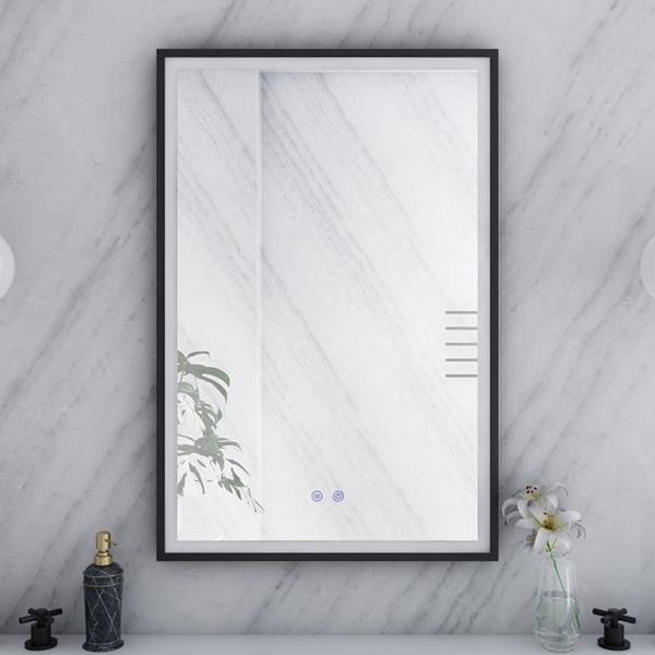 Maidstone - Aydin 24 by 36 Inch Rectangle Lighted Mirror with Anti-Fog