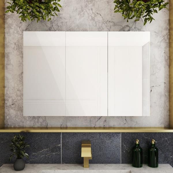 Maidstone - Breccan 36 by 24 Inch Triple Door Medicine Cabinet