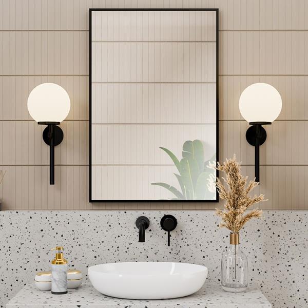 Maidstone - Eris 24 by 36 Inch Framed Rectangle Hanging Mirror