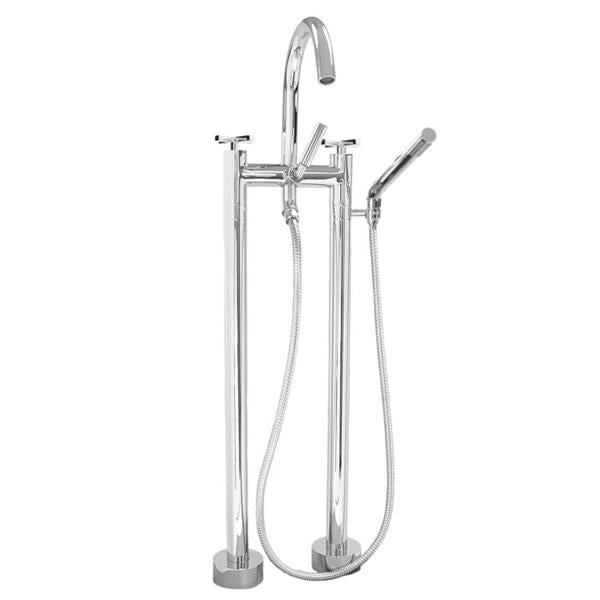Sigma - Contemporary Floormount Two-Hole Tub Filler Trim Tribeca-X