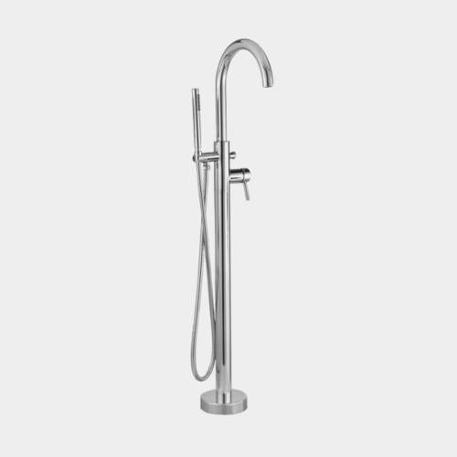Sigma - Contemporary Floormount Single-Hole Tub Filler Trim