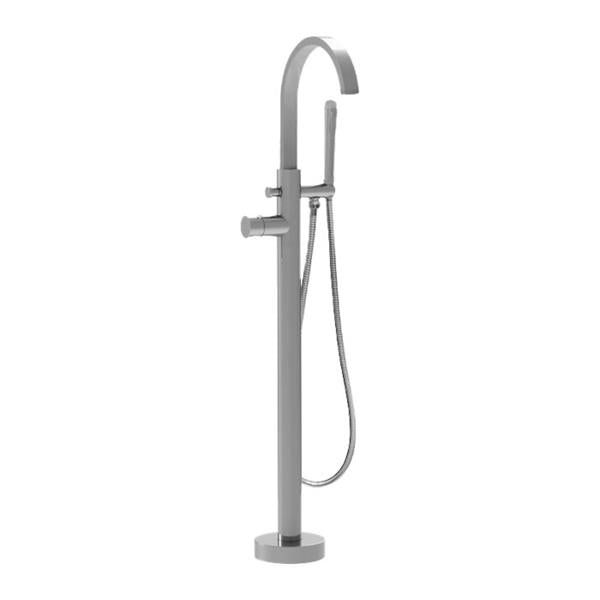 Sigma - Contemporary Floormount Single-Hole Tub Filler Trim