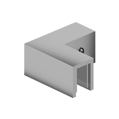 Flusso - 90 Degree Glass to Glass Sleeve Over Clamp