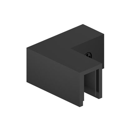 Flusso - 90 Degree Glass to Glass Sleeve Over Clamp