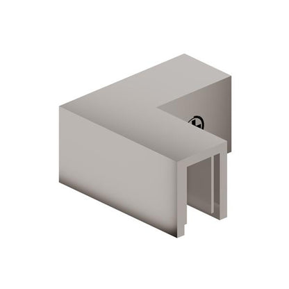 Flusso - 90 Degree Glass to Glass Sleeve Over Clamp