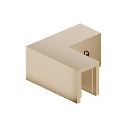 Flusso - 90 Degree Glass to Glass Sleeve Over Clamp