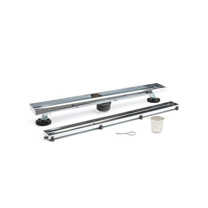 Flusso - 24 Inch Tile Insert Linear Drain with 2 Inch Outlet