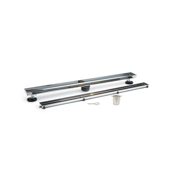 Flusso - 32 Inch Tile Insert Linear Drain with 2 Inch Outlet
