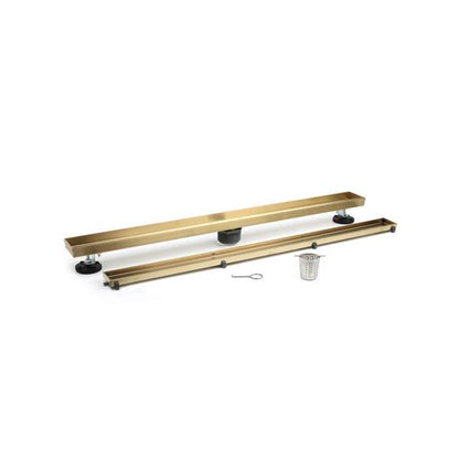 Flusso - 32 Inch Tile Insert Linear Drain with 2 Inch Outlet