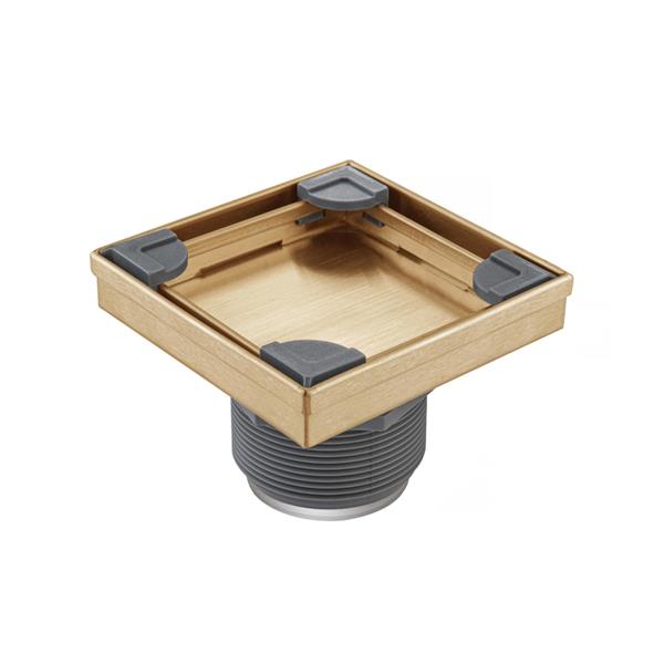 Flusso - 4 Inch Tile Insert Floor Drain with 2 Inch Outlet