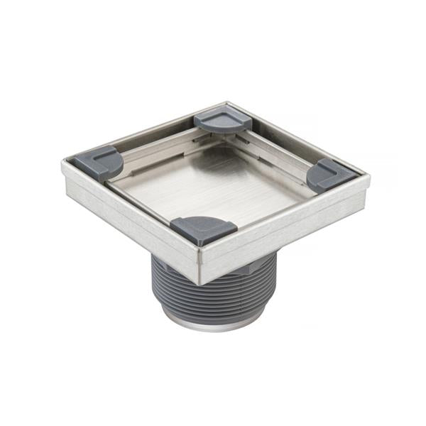 Flusso - 4 Inch Tile Insert Floor Drain with 2 Inch Outlet