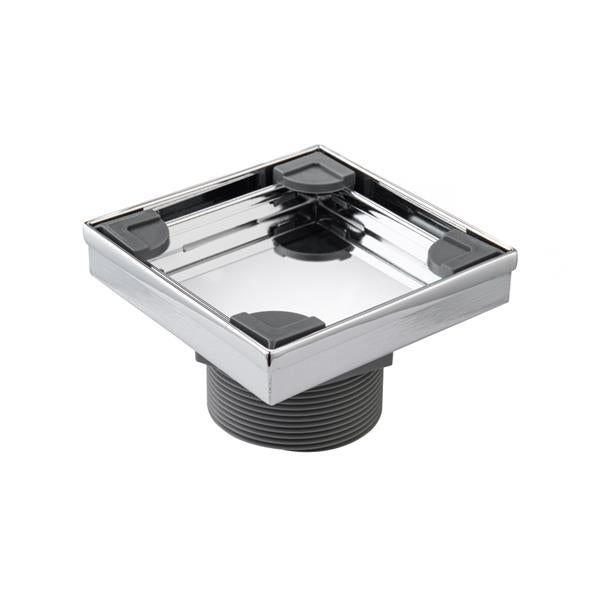 Flusso - 4 Inch Tile Insert Floor Drain with 2 Inch Outlet