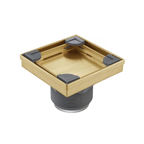 Flusso - 4 Inch Tile Insert Floor Drain with 2 Inch Outlet