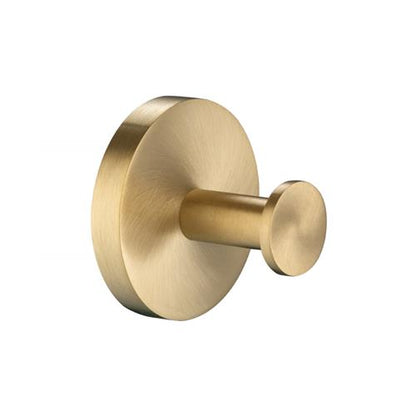 Flusso - Brass Bathroom Towel / Robe Hook