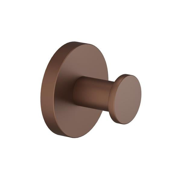 Flusso - Brass Bathroom Towel / Robe Hook