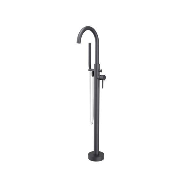 Flusso - Freestanding Floor Mount Bathtub / Tub Filler With Hand Shower