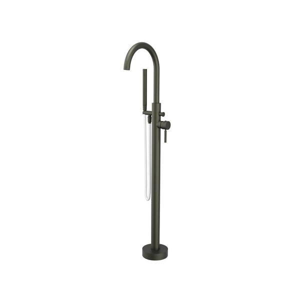 Flusso - Freestanding Floor Mount Bathtub / Tub Filler With Hand Shower
