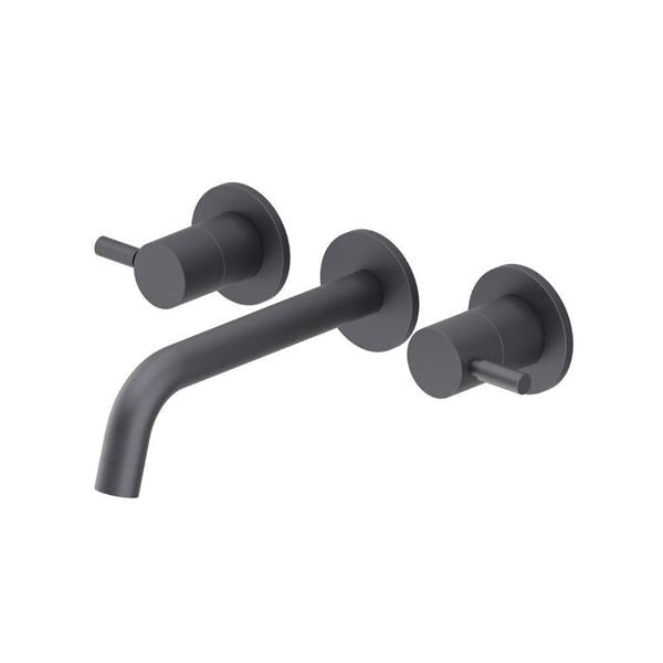 Flusso - Two Handle Wall Mounted Bathroom Faucet