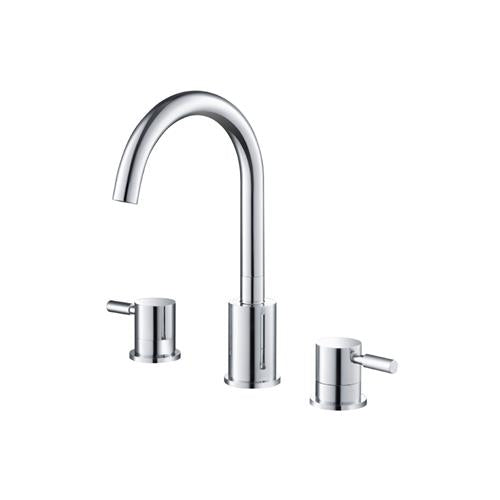Flusso - Three Hole 8 Inch Widespread Two Handle Bathroom Faucet