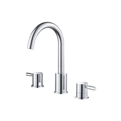 Flusso - Three Hole 8 Inch Widespread Two Handle Bathroom Faucet