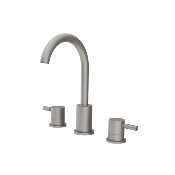 Flusso - Three Hole 8 Inch Widespread Two Handle Bathroom Faucet